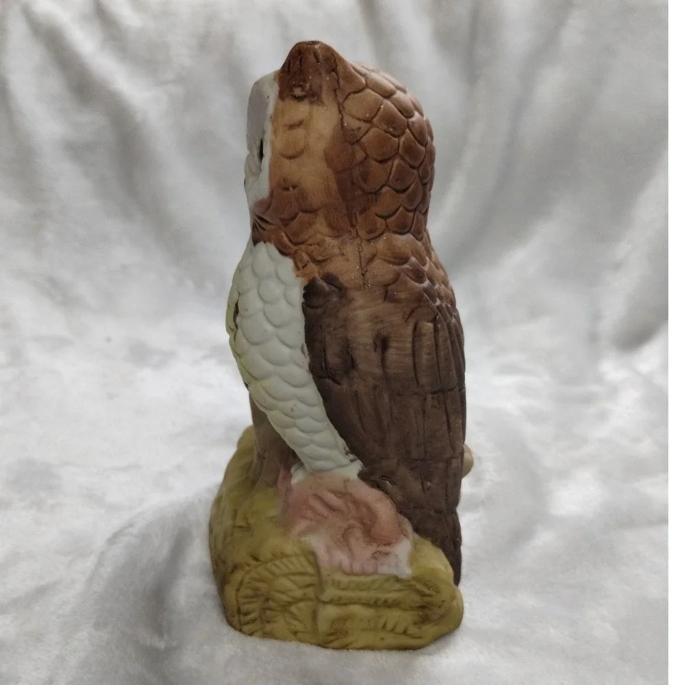 Vintage Ceramic Owl‎ Figurine Pair Made in Taiwan Cottage Farmhouse Decor